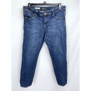 Kut from the Kloth Women Size 6 Catherine Slim Boyfriend Jeans Pants Crop 26"